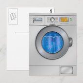 Wasmachine Briefkaart (Voorkant / Achterkant)