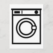 Wasmachine Briefkaart (Voorkant)