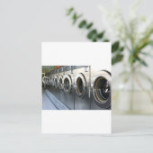 Wasmachine Briefkaart (Staand voorkant)