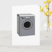 Wasmachine Funny Halloween kostuumparen Kaart (Gele Bloem)