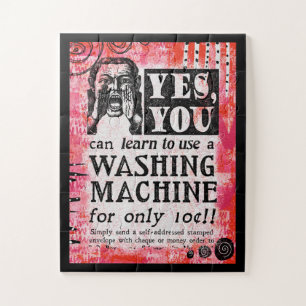 Wasmachine - Funny Vintage Ad Legpuzzel