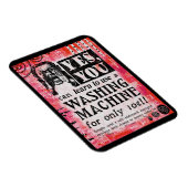 Wasmachine - Funny Vintage Ad Magneet (Rechterzijde)