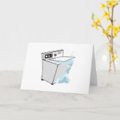 Wasmachine Kaart (Gele Bloem)