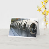 Wasmachine Kaart (Gele Bloem)