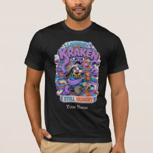 Wasmachine Kraken Persoonlijke Grappige Hond T-Shi T-shirt
