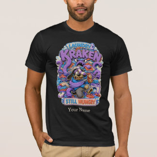 Wasmachine Kraken Persoonlijke Grappige Hond T-Shi T-shirt