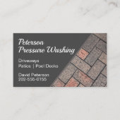 Wasmachine met drukklep visitekaartje (Voorkant)