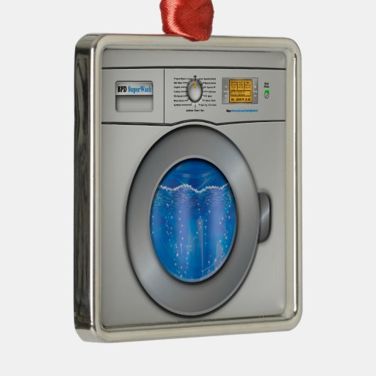 Wasmachine Metalen Ornament (Rechts)