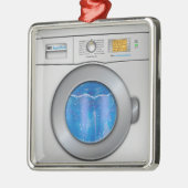 Wasmachine Metalen Ornament (Links)