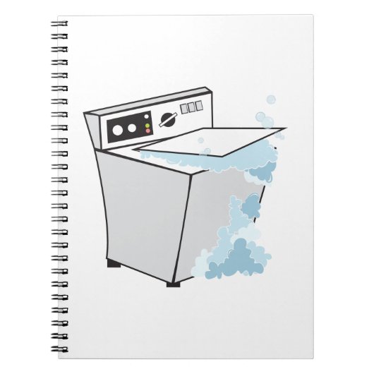 Wasmachine Notitieboek (Voorkant)