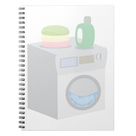 Wasmachine Notitieboek (Voorkant)