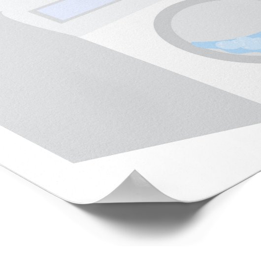 Wasmachine Poster (Hoek)