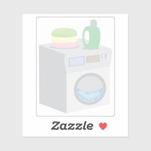 Wasmachine Sticker