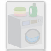 Wasmachine Sticker (Voorkant)
