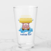 Wasmachine Varken Cartoon Glas (Achterkant)