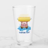 Wasmachine Varken Cartoon Glas (Voorkant)