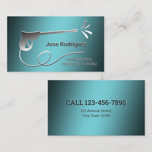 Wasmachine Visitekaartje (Voorkant / Achterkant)