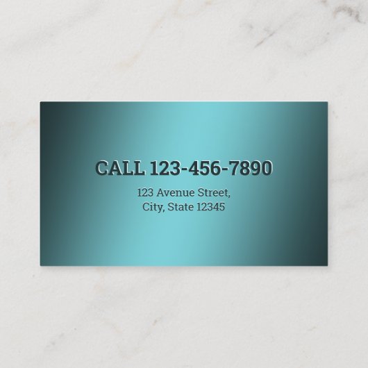 Wasmachine Visitekaartje (Achterkant)