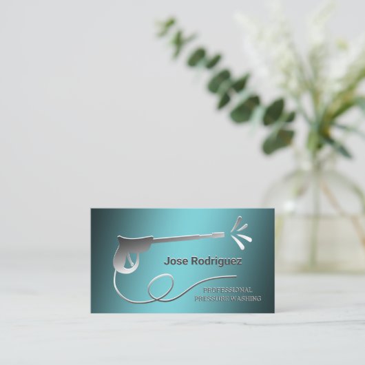 Wasmachine Visitekaartje (Staand voorkant)