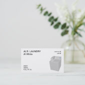 wasmachine voor munten visitekaartje (Staand voorkant)