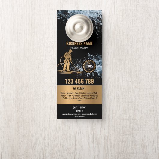 Wasmachine voor professionele druk deurhanger (Op knop)