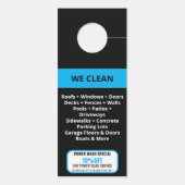 Wasmachine voor professionele druk deurhanger (Achterkant)