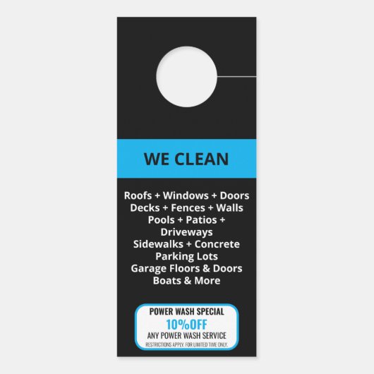 Wasmachine voor professionele druk deurhanger (Achterkant)