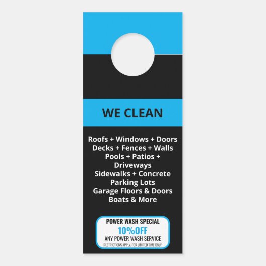 Wasmachine voor professionele druk deurhanger (Achterkant)