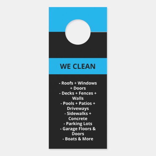 Wasmachine voor professionele druk deurhanger (Achterkant)