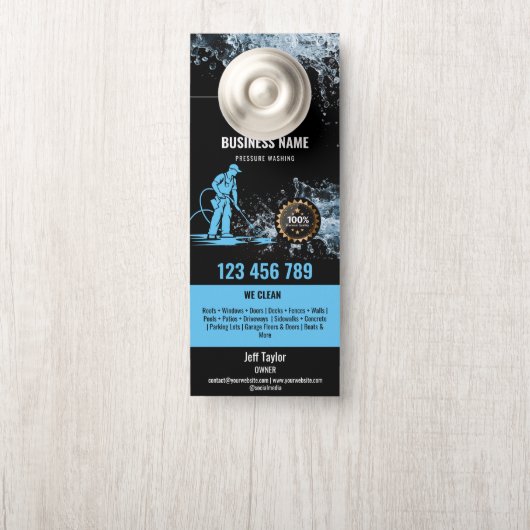 Wasmachine voor professionele druk deurhanger (Op knop)