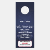 Wasmachine voor professionele druk deurhanger (Achterkant)