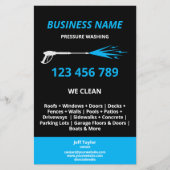 Wasmachine voor professionele druk flyer (Voorkant)