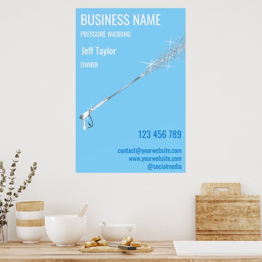 Wasmachine voor professionele druk poster (Keuken)