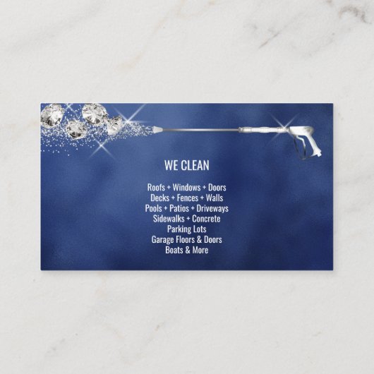 Wasmachine voor professionele druk visitekaartje (Achterkant)