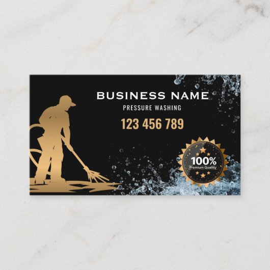 Wasmachine voor professionele druk visitekaartje (Voorkant)