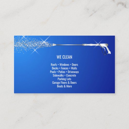 Wasmachine voor professionele druk visitekaartje (Achterkant)