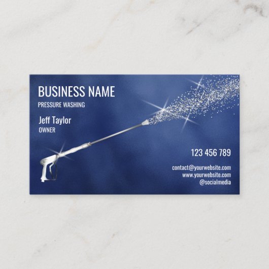 Wasmachine voor professionele druk visitekaartje (Voorkant)