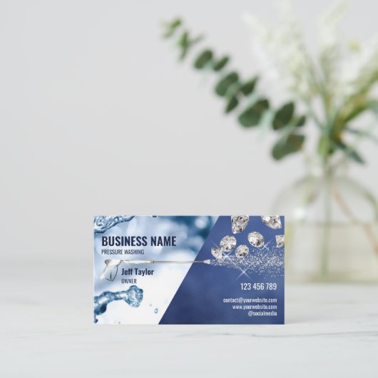 Wasmachine voor professionele druk visitekaartje (Staand voorkant)