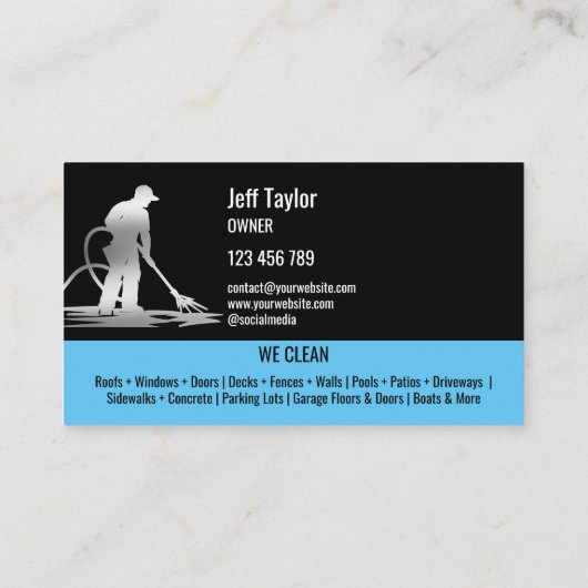 Wasmachine voor professionele druk visitekaartje (Achterkant)