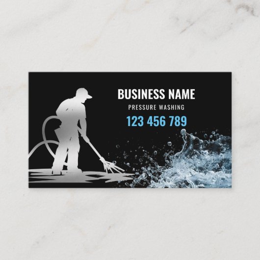 Wasmachine voor professionele druk visitekaartje (Voorkant)