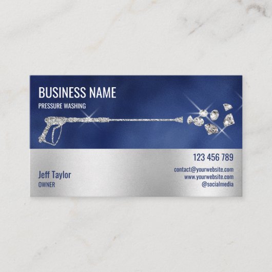 Wasmachine voor professionele druk visitekaartje (Voorkant)