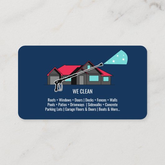 Wasmachine voor professionele druk visitekaartje (Achterkant)