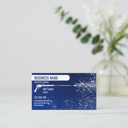 Wasmachine voor professionele druk visitekaartje (Staand voorkant)