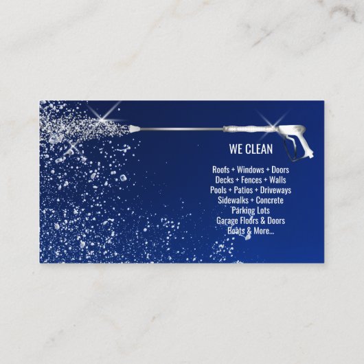 Wasmachine voor professionele druk visitekaartje (Achterkant)