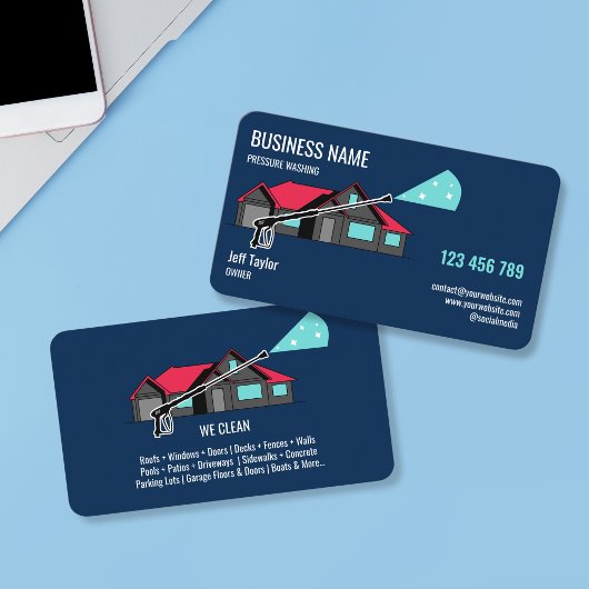 Wasmachine voor professionele druk visitekaartje