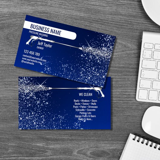 Wasmachine voor professionele druk visitekaartje