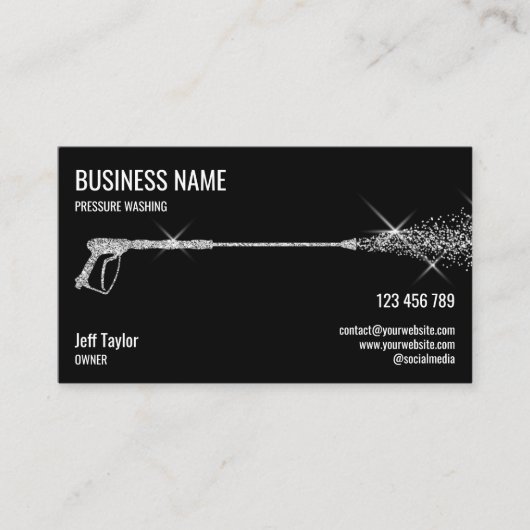 Wasmachine voor professionele druk visitekaartje (Voorkant)