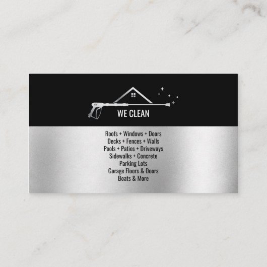 Wasmachine voor professionele druk visitekaartje (Achterkant)