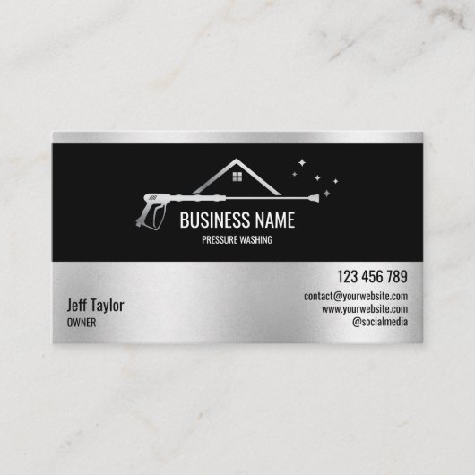 Wasmachine voor professionele druk visitekaartje (Voorkant)