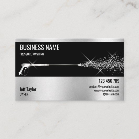 Wasmachine voor professionele druk visitekaartje (Voorkant)